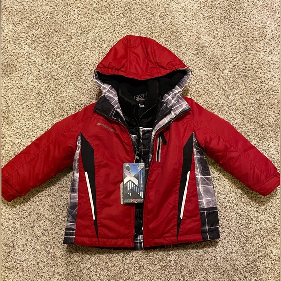 Boys in red jacket by ZeroXposur (Kohl's); size 3T
